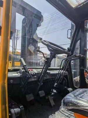 10 Ton TCM FD100 Used Forklift with Diesel Engine and Good Condition