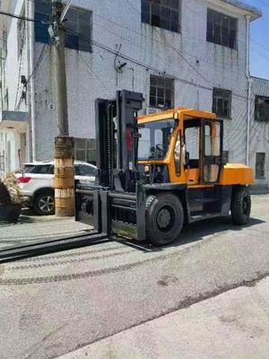 10 Ton TCM FD100 Used Forklift with Diesel Engine and Good Condition