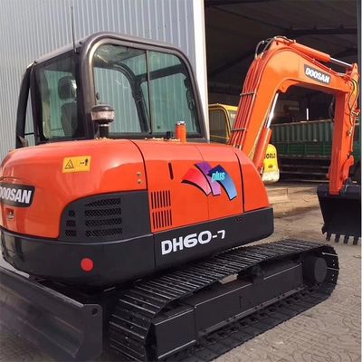 South Korea Used Doosan DH60-7 60 60DX Small Mini Excavator with Original Hydraulic Pump