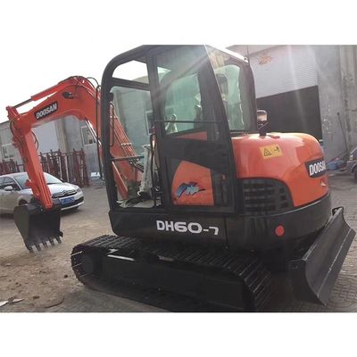 South Korea Used Doosan DH60-7 60 60DX Small Mini Excavator with Original Hydraulic Pump