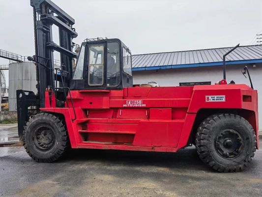 Pre-Owned Mitsubishi FD250 25 Ton Diesel Forklift Overall Dimensions 3254*1086*2000