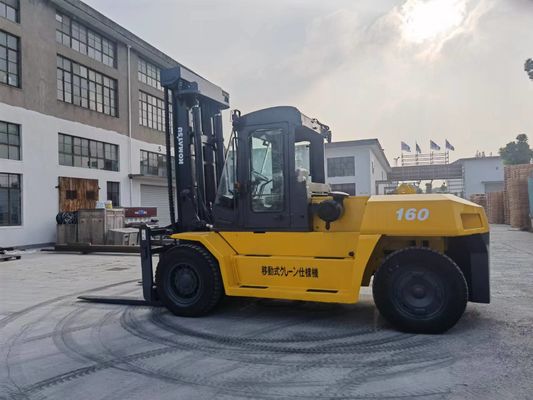 Top- Second Hand Komatsu FD160 with Diesel Engine Power Source and 1150mm Fork Length