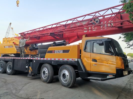 Affordable SANY 75 Ton STC750 Used Hydraulic Mobile Truck Crane with Original Engine