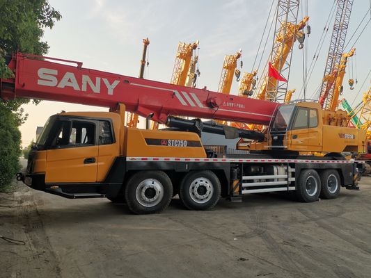 Affordable SANY 75 Ton STC750 Used Hydraulic Mobile Truck Crane with Original Engine