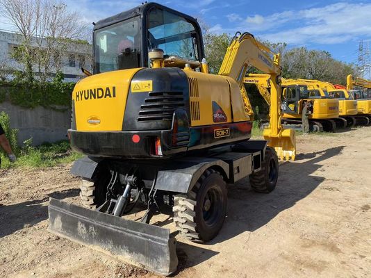 Original Hydraulic Pump Second Hand Hyundai 60 Wheel Excavator with 4m3 Bucket Capacity
