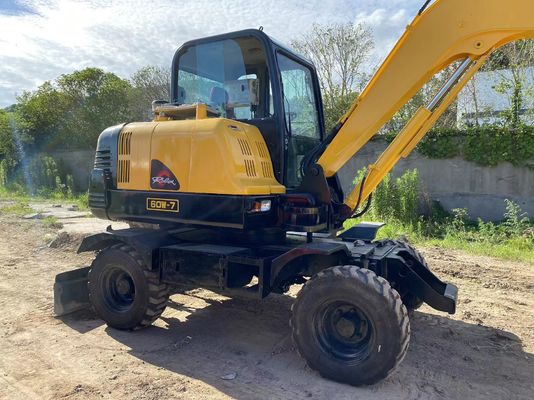Original Hydraulic Pump Second Hand Hyundai 60 Wheel Excavator with 4m3 Bucket Capacity