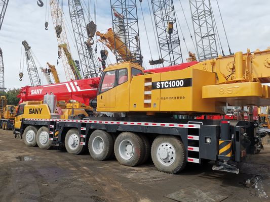 100ton Sany STC1000 used mobile crane with Original hydraulic pump and 0-2000 working hours