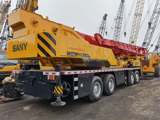 Perfect 50 ton lifting capacity truck crane with original hydraulic pump and cylinder