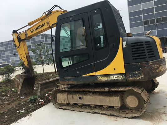 Original Engine 8TON Operating Weight Mini Excavator HYUNDAI 80 Second Hand Machine