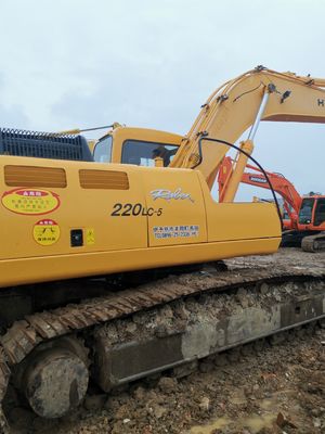 22000 KG Second-hand Hyundai 220 220-5 Hydraulic Excavator 22 Tons Operating Weight