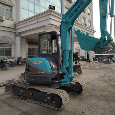 Max. Lifting Height 44m 2021 Used Japan 5.5 Ton KOBELCO SK55 SK55SR-3 Mini Excavator