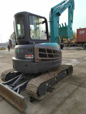 Max. Lifting Height 44m 2021 Used Japan 5.5 Ton KOBELCO SK55 SK55SR-3 Mini Excavator