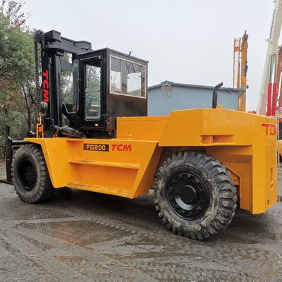 TCM 20 Ton Diesel Forklift FD200 FD250 for Container Heavy Duty in Good Condition