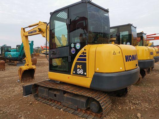 Low Hours Komatsu Pc56-7 Used Excavator in Shanghai with and Original Hydraulic Valve