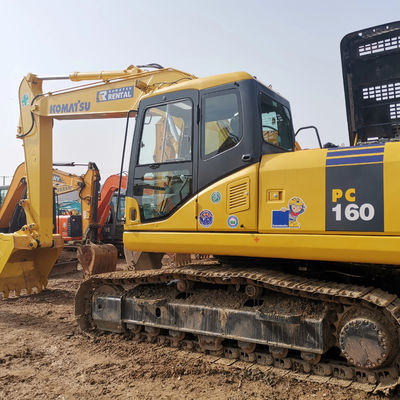 Good Condition Second Hand KOMATSU PC160 Excavators with Operating Weight of 16000kg