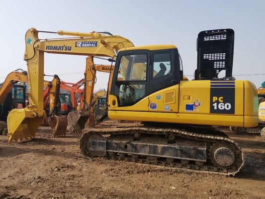 Good Condition Second Hand KOMATSU PC160 Excavators with Operating Weight of 16000kg
