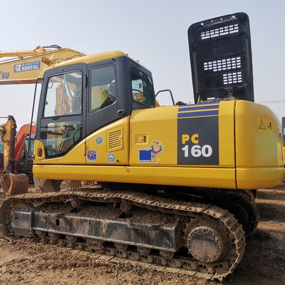 Good Condition Second Hand KOMATSU PC160 Excavators with Operating Weight of 16000kg