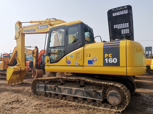 Original Secondhand Crawler Digger PC160 in Yard Good Condition Komatsu Used Excavator