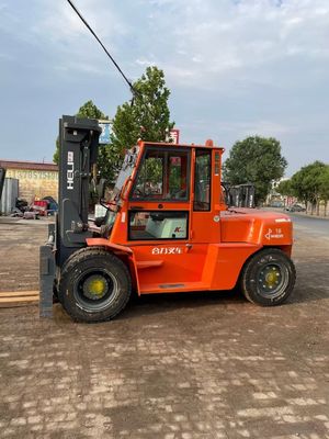 10Ton HELI K100 Diesel Forklift with Side Shift Fork Positional Machinery Repair Shops