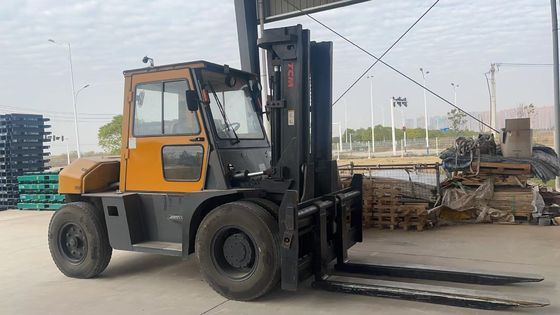 8ton TCM FD80 Forklift in Shanghai with Routine Dimensions and Fork Width