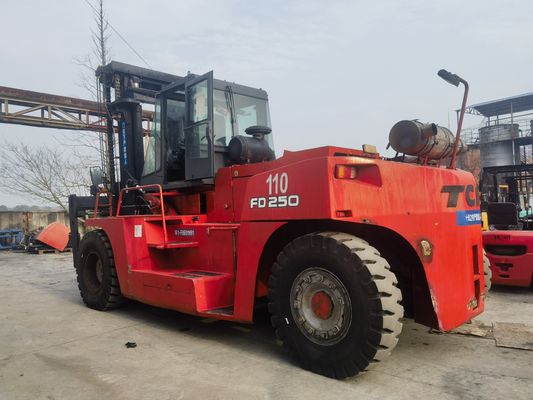 25 Ton TCM Forklift FD250 Used Longhua Forklift with Routine Dimensions