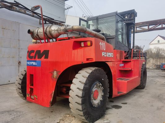 25 Ton TCM Forklift FD250 Used Longhua Forklift with Routine Dimensions