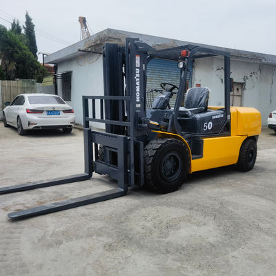 1200mm Fork Length Komatsu FD50 5 Ton Diesel Forklift Japan 5t Used Forklift Longhua