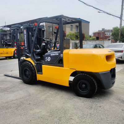1200mm Fork Width Manual Power Source Used Komatsu FD50 5 Ton Forklift in Good Condition