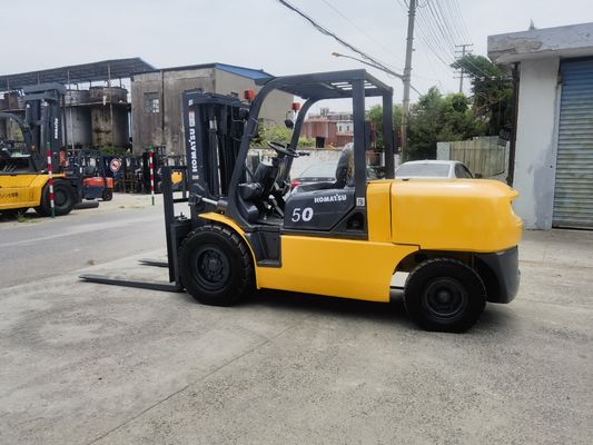 1200mm Fork Width Manual Power Source Used Komatsu FD50 5 Ton Forklift in Good Condition
