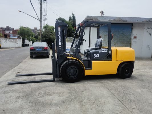 1200mm Fork Width Manual Power Source Used Komatsu FD50 5 Ton Forklift in Good Condition