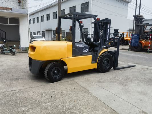 1200mm Fork Width Manual Power Source Used Komatsu FD50 5 Ton Forklift in Good Condition