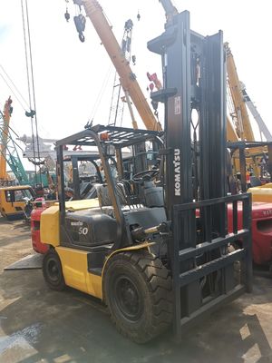 Fork Width 1200mm Komatsu FD50 5T Used Forklift 5T Japan Lifting with ISUZU Engine
