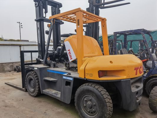 Excellent Condition 2019 Used Japanese 7 Ton TCM Forklift FD70 and Routine Fork Width