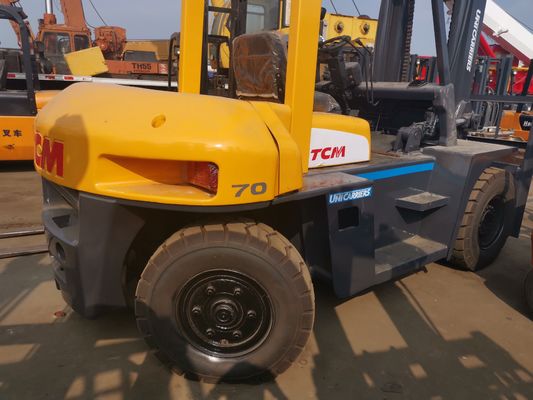 Powerful Diesel Engine TCM FD70 7 Ton Forklift 80% with 2 Stage Mast and Sideshift