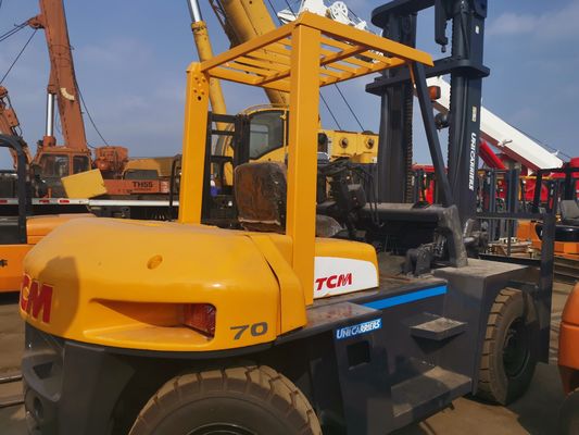 Powerful Diesel Engine TCM FD70 7 Ton Forklift 80% with 2 Stage Mast and Sideshift