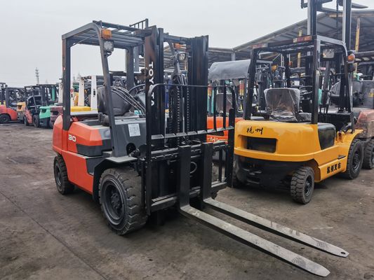3000 kg Weight Used Toyota FD30 Forklift with Clamp Side Shift Moving Left and Right