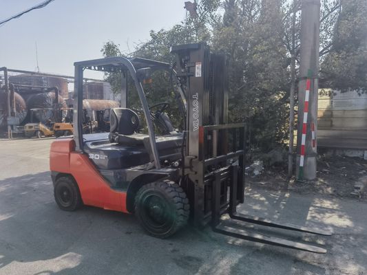 TOYOTA 8F30 7F30 FD30 diesel engine forklift with 4.5m fork length and 3 stage mast