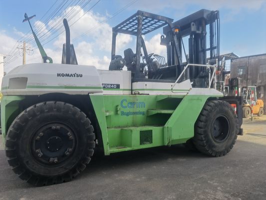 24 Ton Japan Komatsu FD240 Forklift for Material Handling in Warehouse Japan Stock