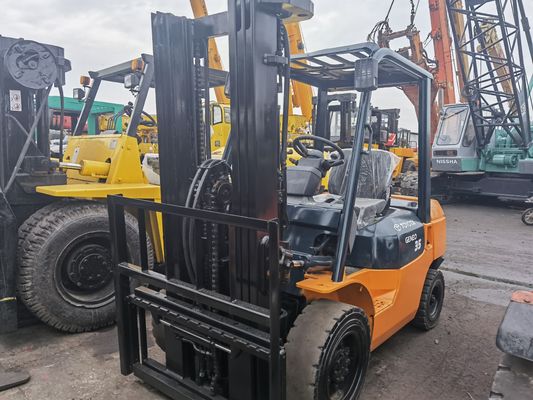 Original Japan Toyota FD35 3 Ton Gasoline Engine Forklift with Routine Fork Length