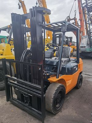 Original Japan Toyota FD35 3 Ton Gasoline Engine Forklift with Routine Fork Length