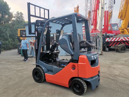 Routine Fork Width 1.5 Ton Diesel Toyota FD15 Forklift with 2 Stage 3 Meters in Shanghai