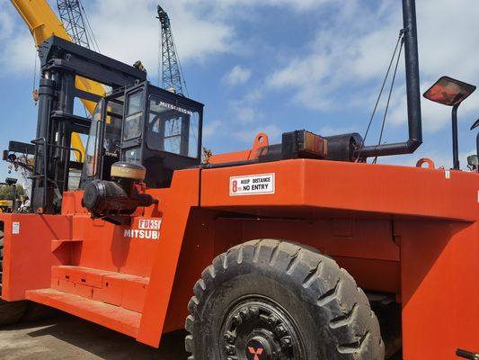 35t Mitsubishi FD350 35 Ton Forklift for Building Material Shops Fork Length 3254mm