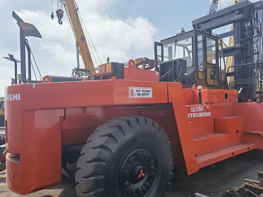 35t Mitsubishi FD350 35 Ton Forklift for Building Material Shops Fork Length 3254mm
