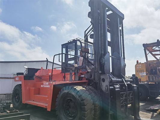 35t Mitsubishi FD350 35 Ton Forklift for Building Material Shops Fork Length 3254mm