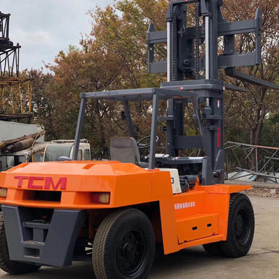 Used TCM FD100 Forklift 10 Ton Diesel Fork Lift in Good Condition for Food Beverage