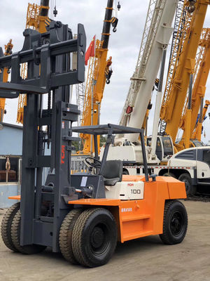 Used TCM FD100 Forklift 10 Ton Diesel Fork Lift in Good Condition for Food Beverage