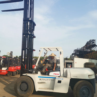 Power Source Used 10 Ton TCM Forklift FD100 with and Fork Width Routine