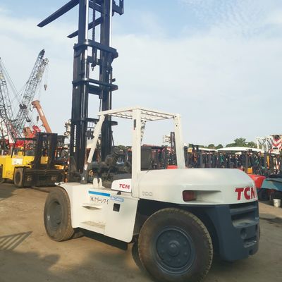 Power Source Used 10 Ton TCM Forklift FD100 with and Fork Width Routine