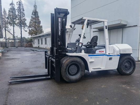 Consumption 10 Ton TCM FD100Z 2 Stage 4 Meters Used Forklift for Machinery Repair Shops