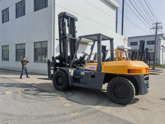 10 ton Diesel Forklift Japanese TCM Used FD100 Forklift with Fork Width Routine Discount
